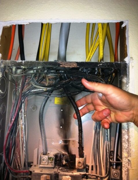 Burnt Electrical Panel