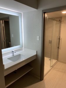 hotel bathroom lighting