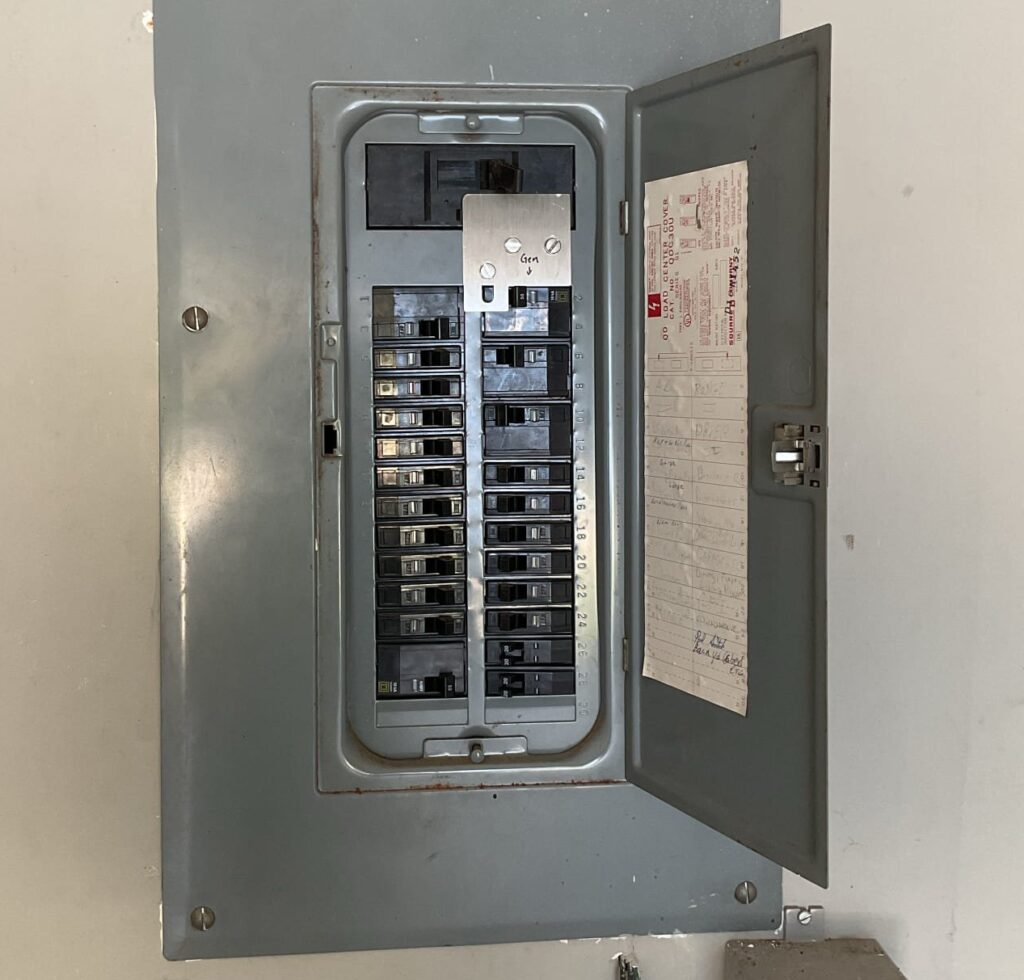 Generator hookup in Savannah GA - Interlock Kit installed in Main Electrical Panel by Joyner Electric